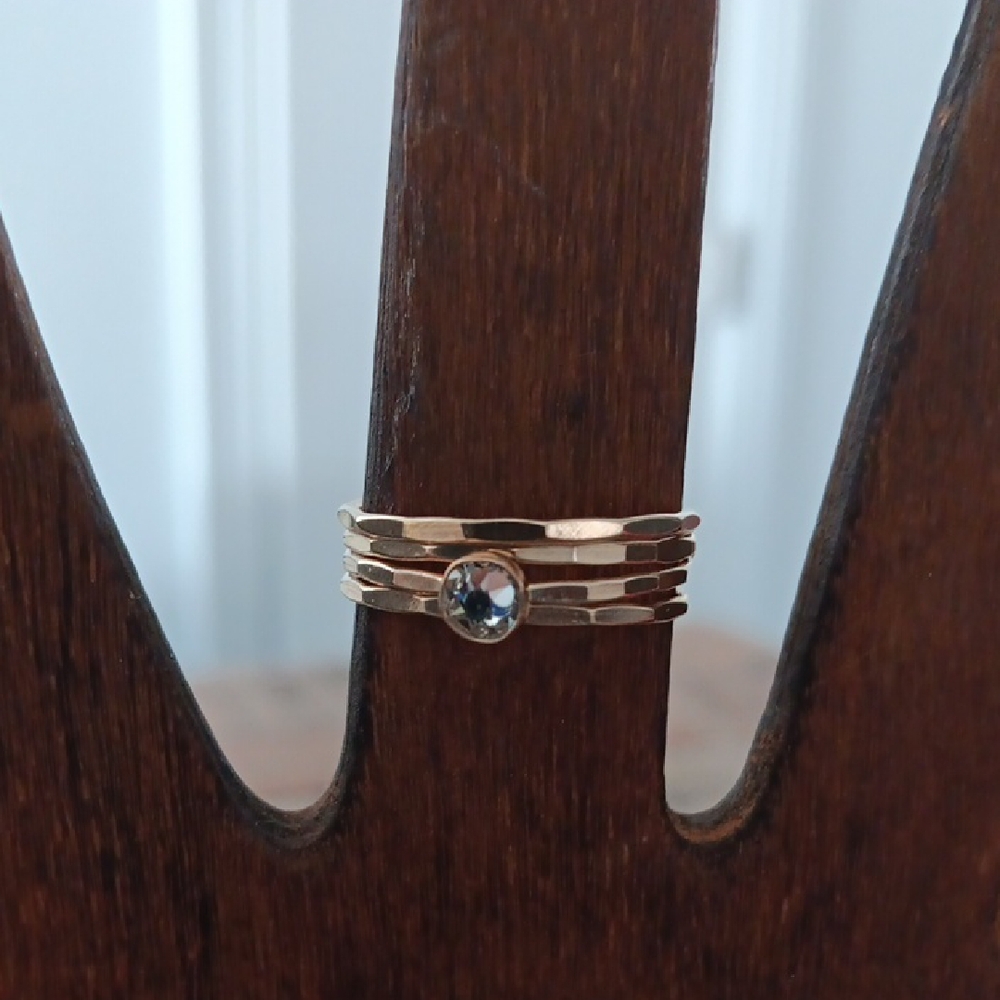 Stackable Gold Filled Ring Set - image 1